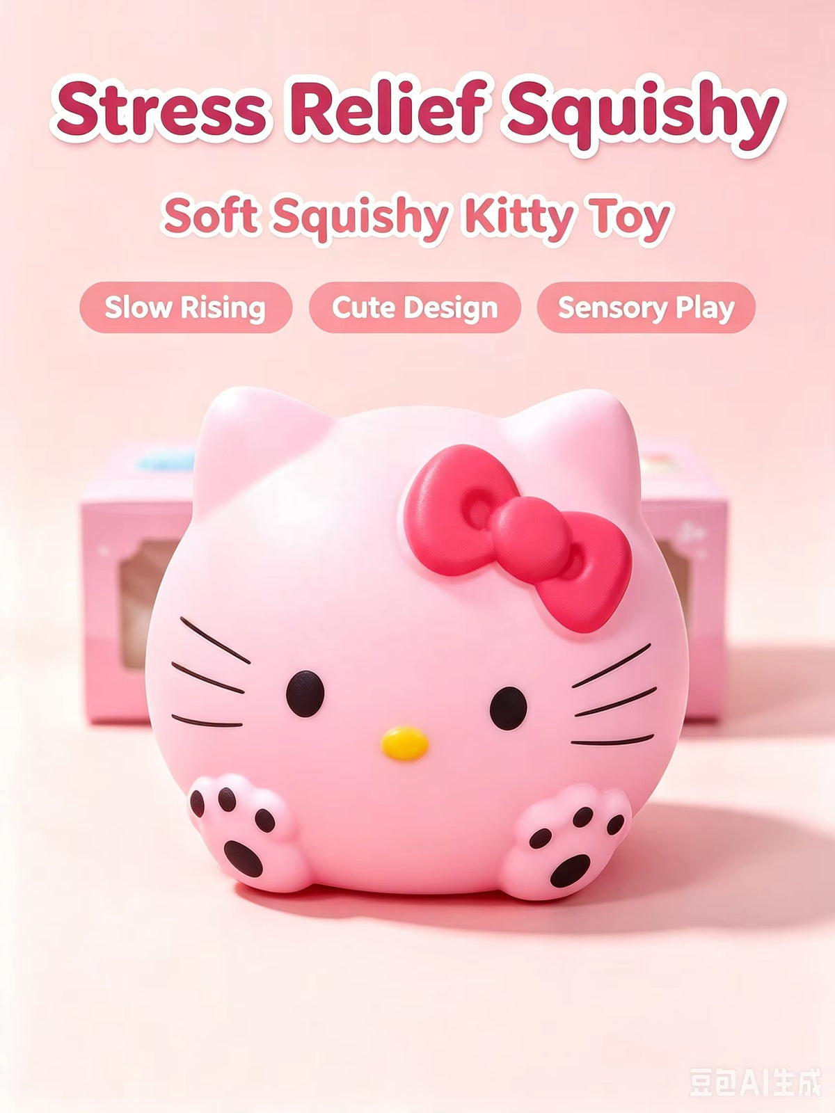 Jumbo Hello Kitty Inspired Character Squishy