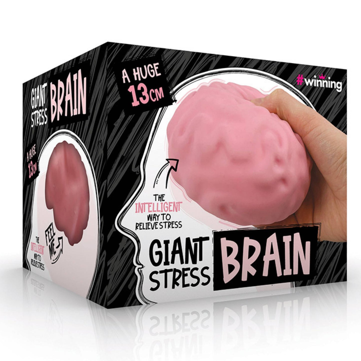 Boxer Gifts - Giant Brain Stress Ball – Large Squishy Toy for Adults
