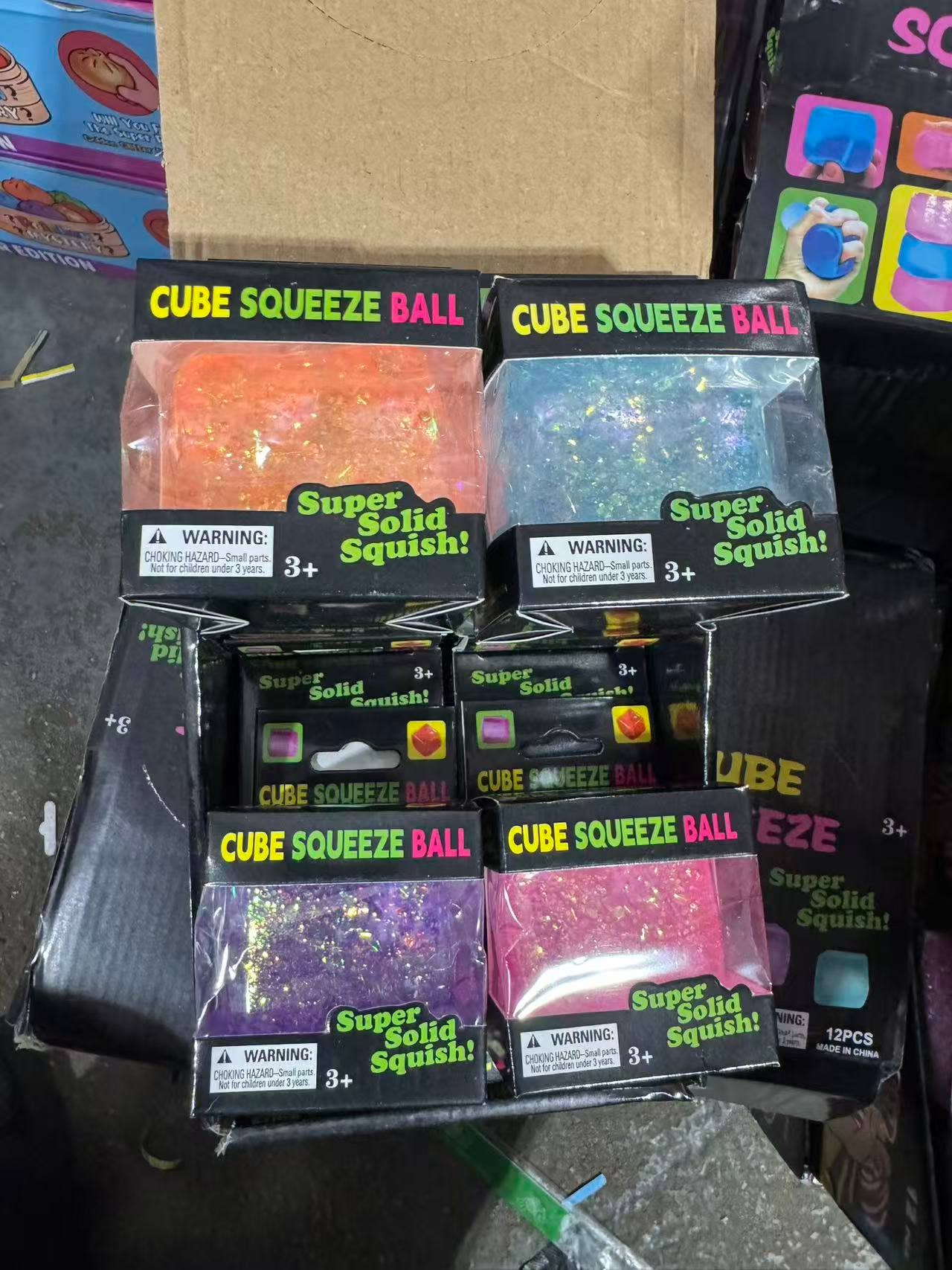 Glitter Squishy Cube