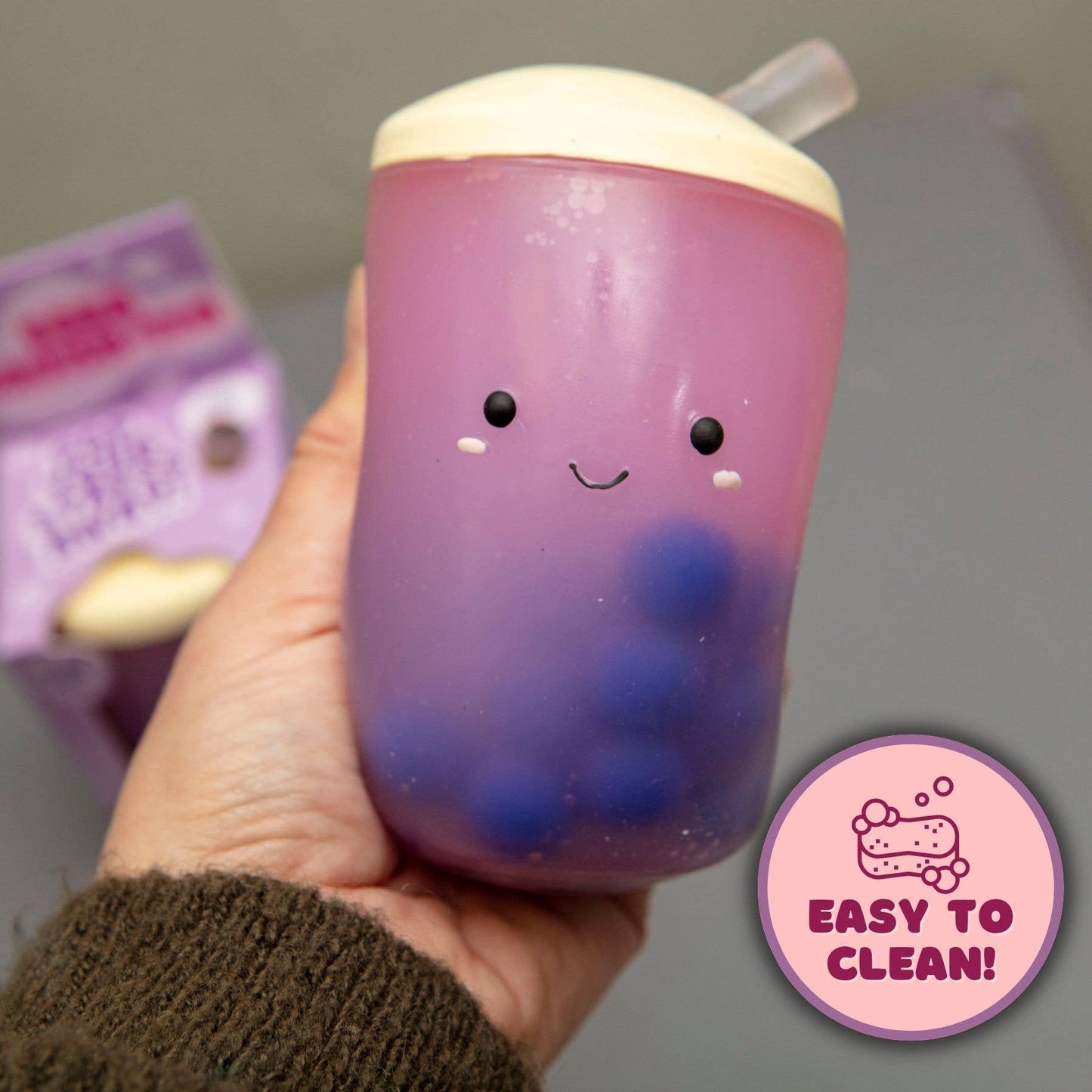 Squishy Stress Toy - Boba Tea - Novelty Fidget Squishies