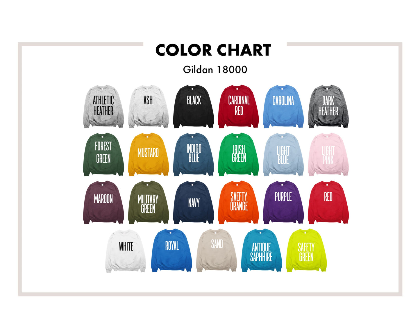 Custom Crew Sweatshirt (Bulk)