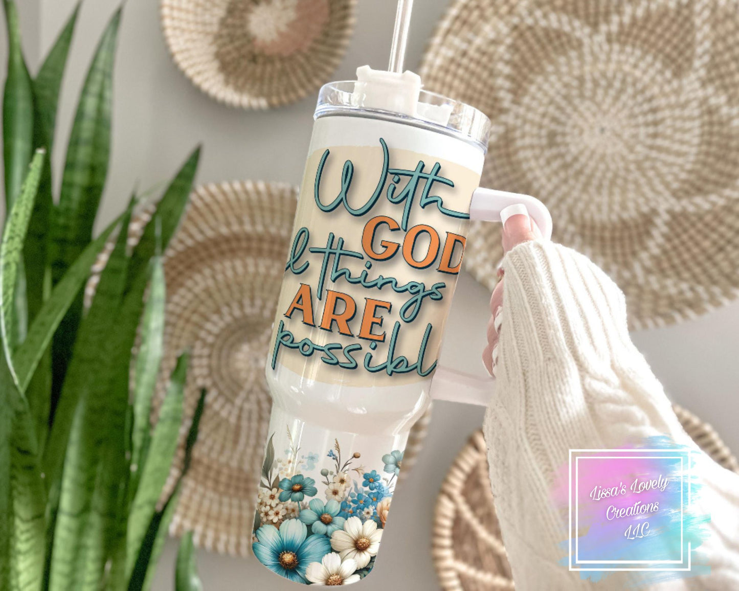 With God All Things Are Possible 40oz Tumbler