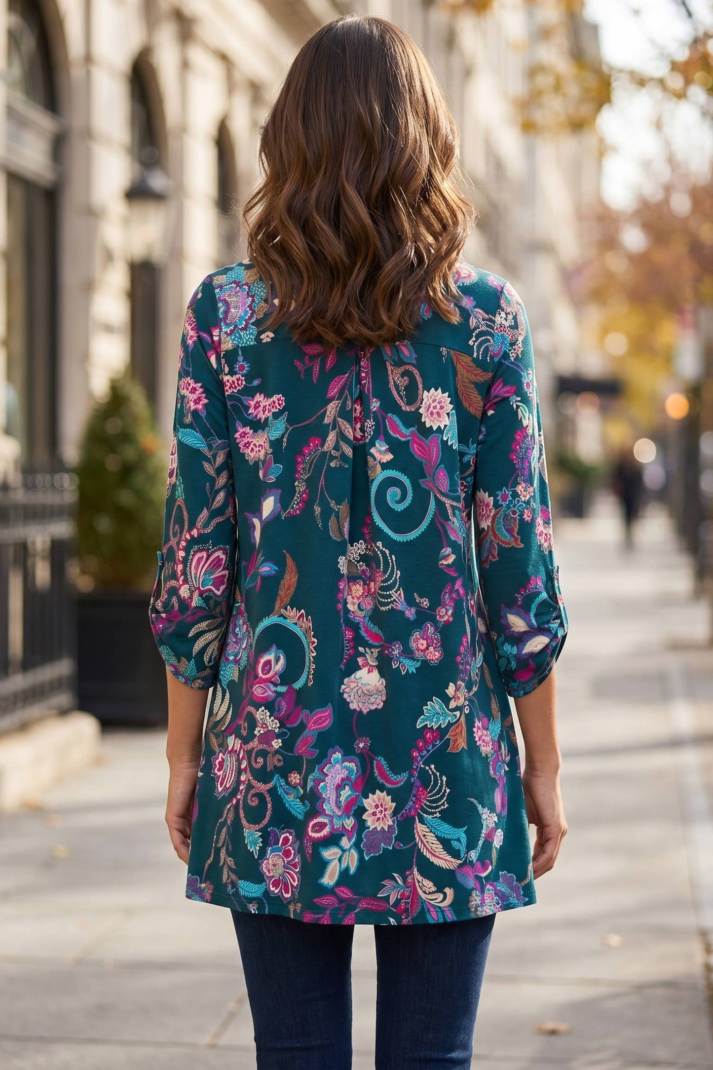 Dear Scarlett - Lightweight Transitional Printed Cardigan