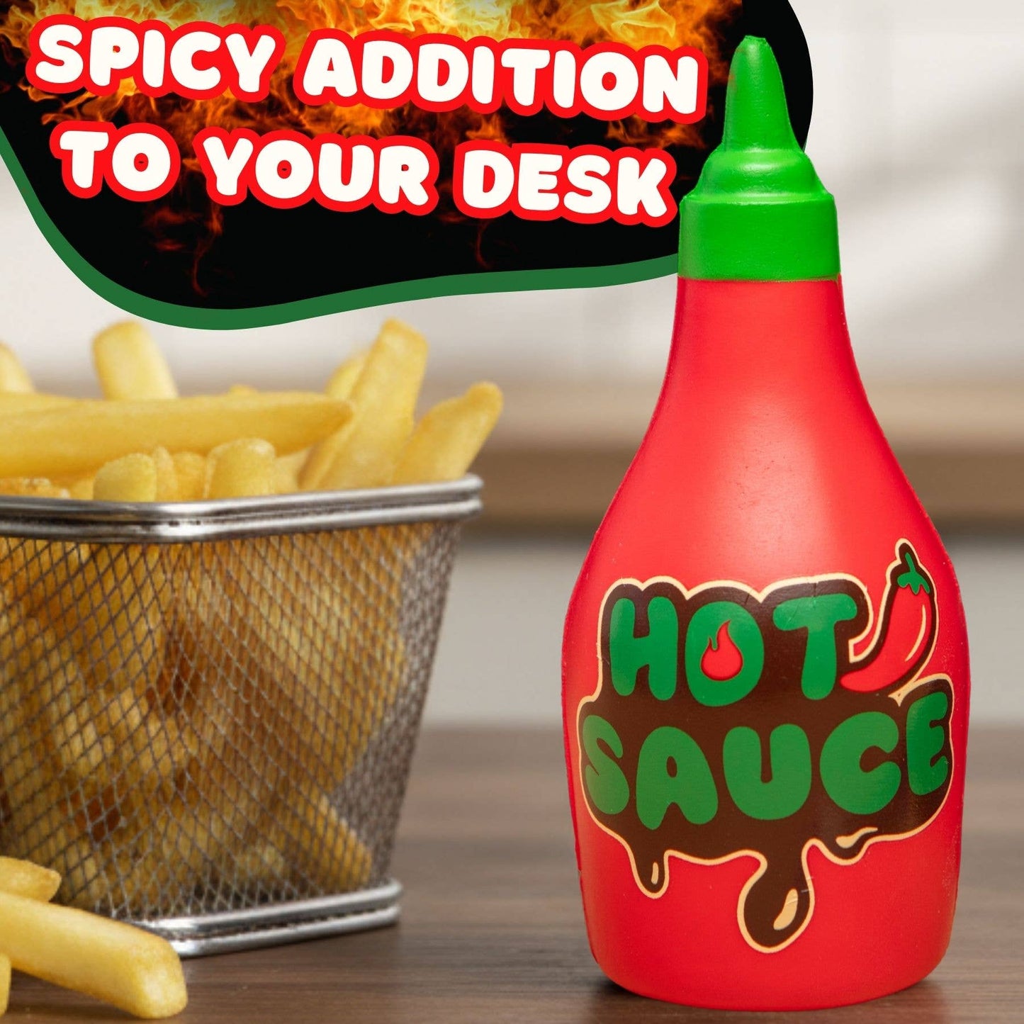 Squishy Stress Toy - Hot Sauce - Novelty Fidget Squishies