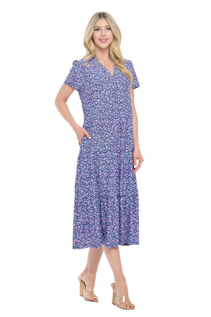 ARYEH - Gloria Floral Print Midi Dress