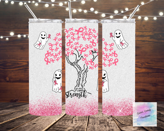 Halloween Cancer Tree Tumbler