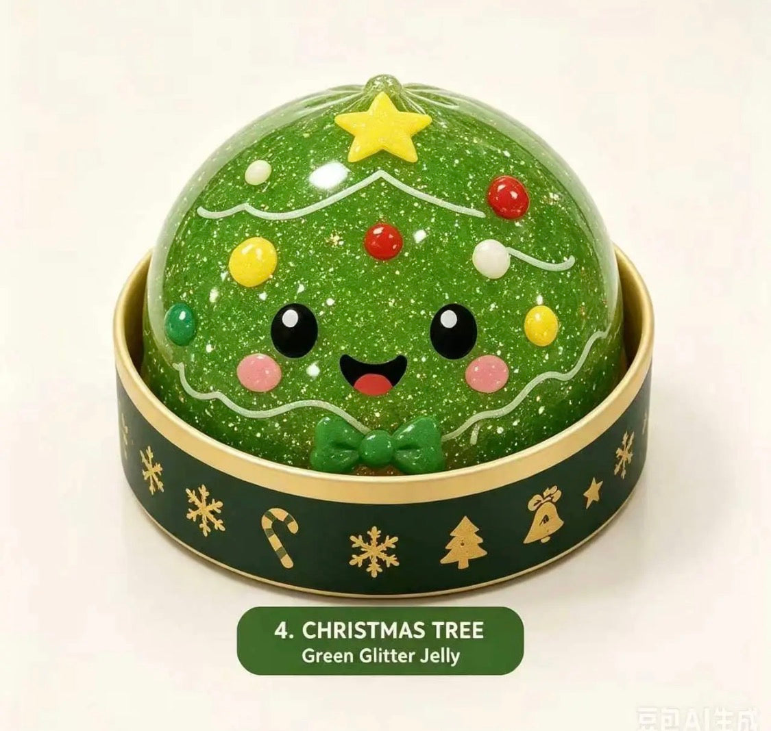 Christmas Dumplings Blind Box Squishy – Holiday Mystery Sensory Toy (Pre-Order ETA Week of Sept 28)