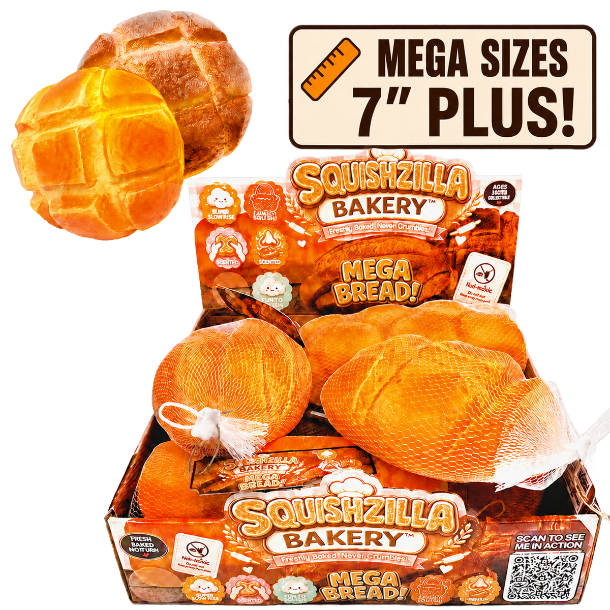 Fun Doh MEGA 7" Bread Slow Rise Squishy Bakery