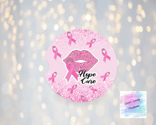 Hope,Cure Car Coasters