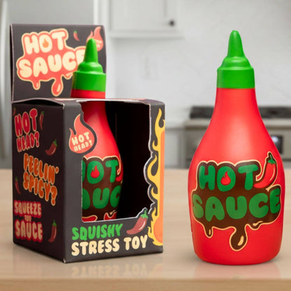 Squishy Stress Toy - Hot Sauce - Novelty Fidget Squishies