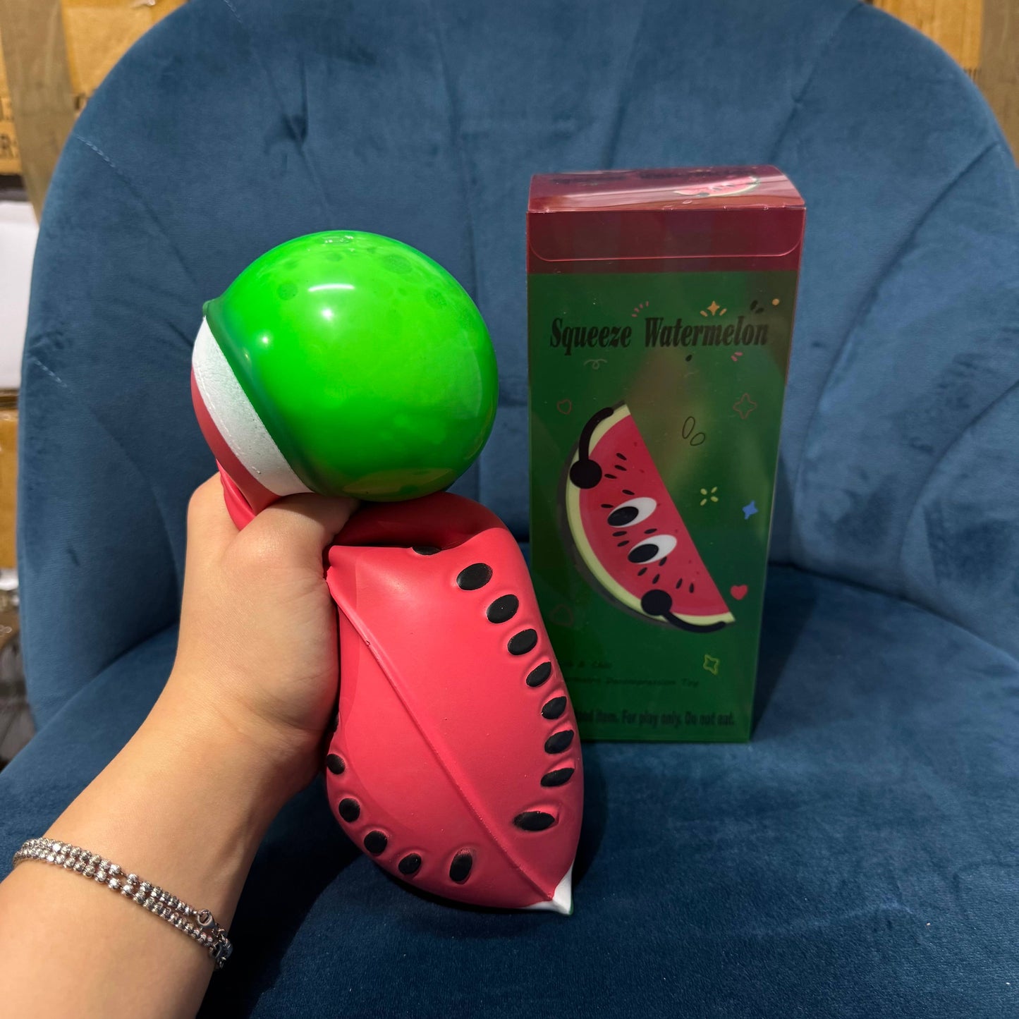Jumbo Watermelon Slice Squishy 8"