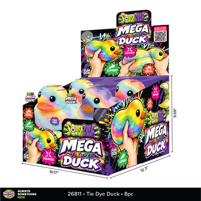 Fun Doh SquishZilla™ Jumbo 5" Tie-Dye Duck Squishy Toy