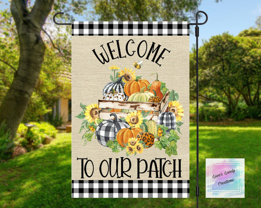 Welcome To Out Patch Garden Flag