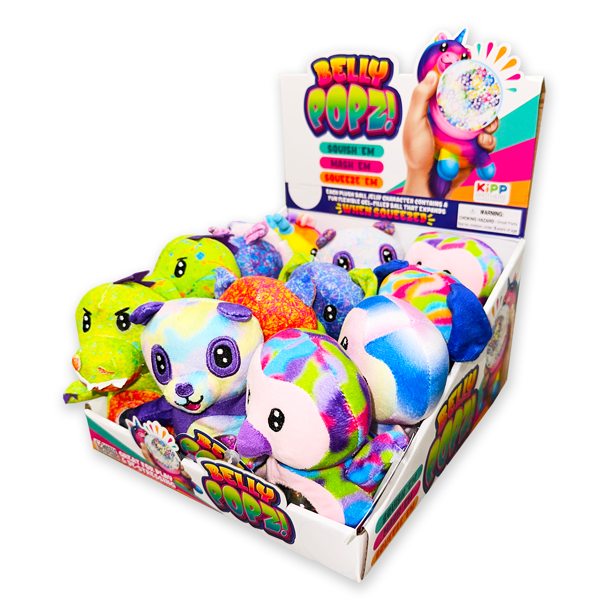 Belly Popz Squeeze Plush Stress Toy Assortment