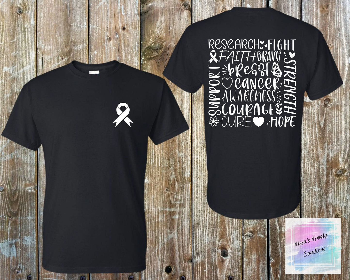 Breast Cancer Awareness Word Art Shirt