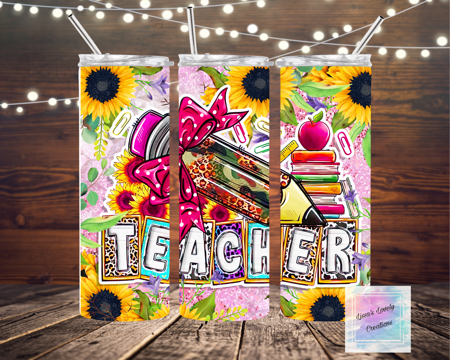 Teacher Sunflower Tumbler