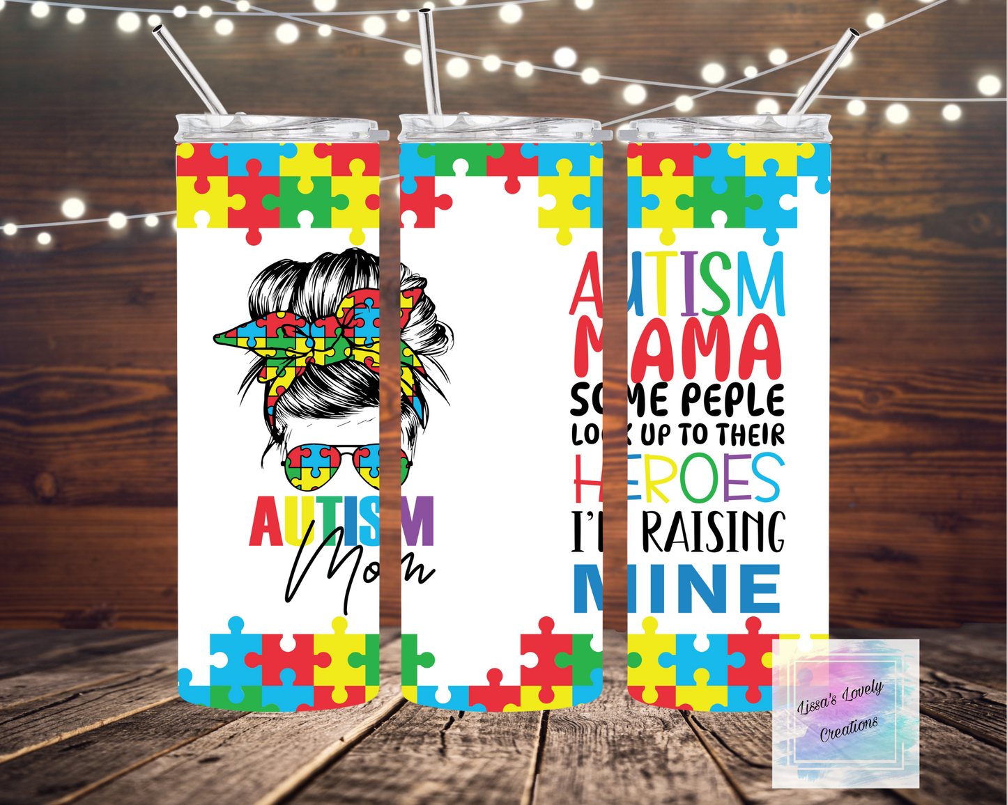 Autism mom Tumbler