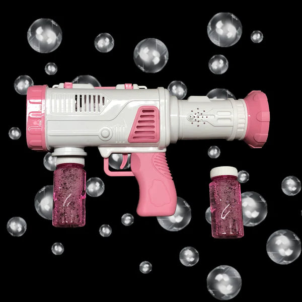 12-Hole Bubble Gun with Light & Music