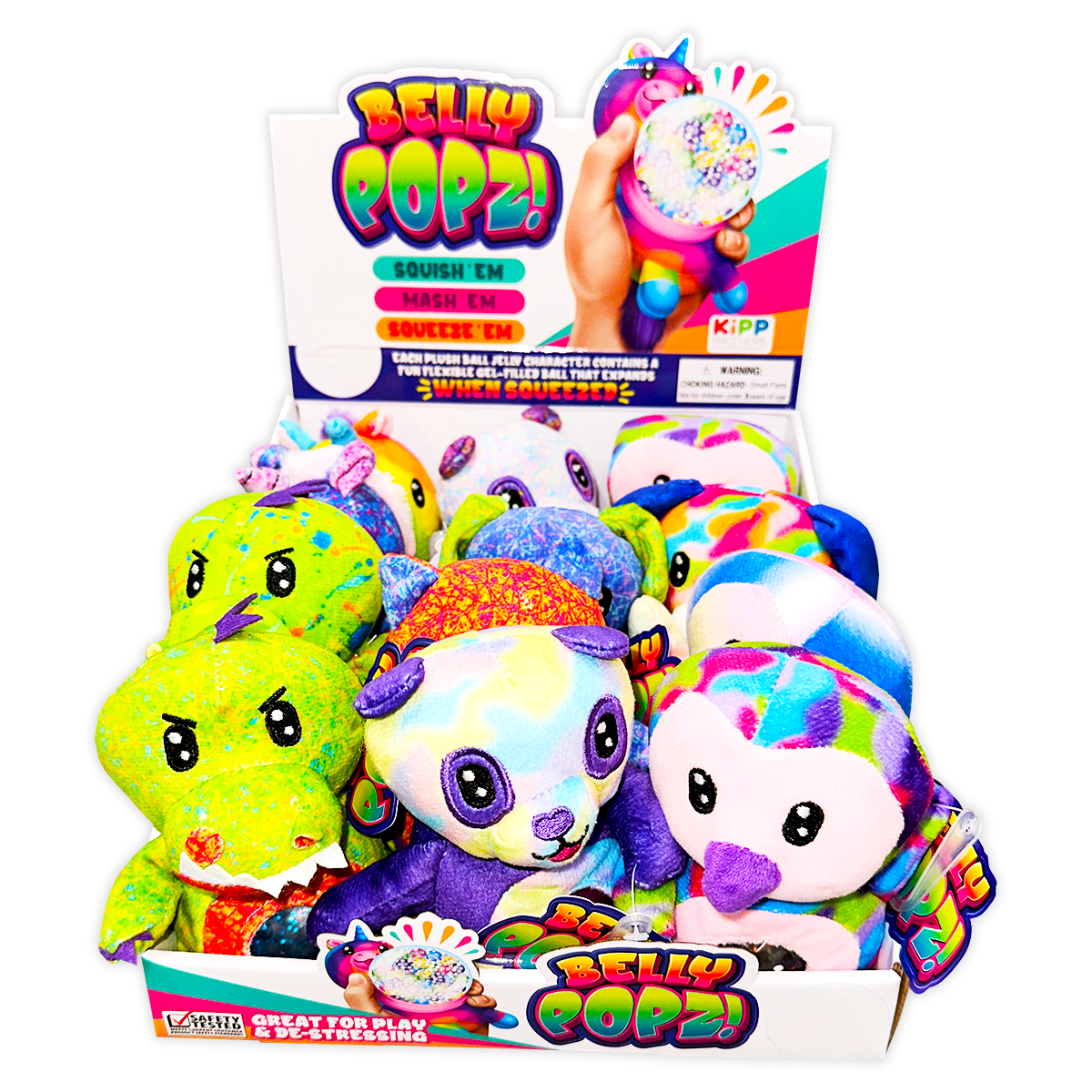Belly Popz Squeeze Plush Stress Toy Assortment
