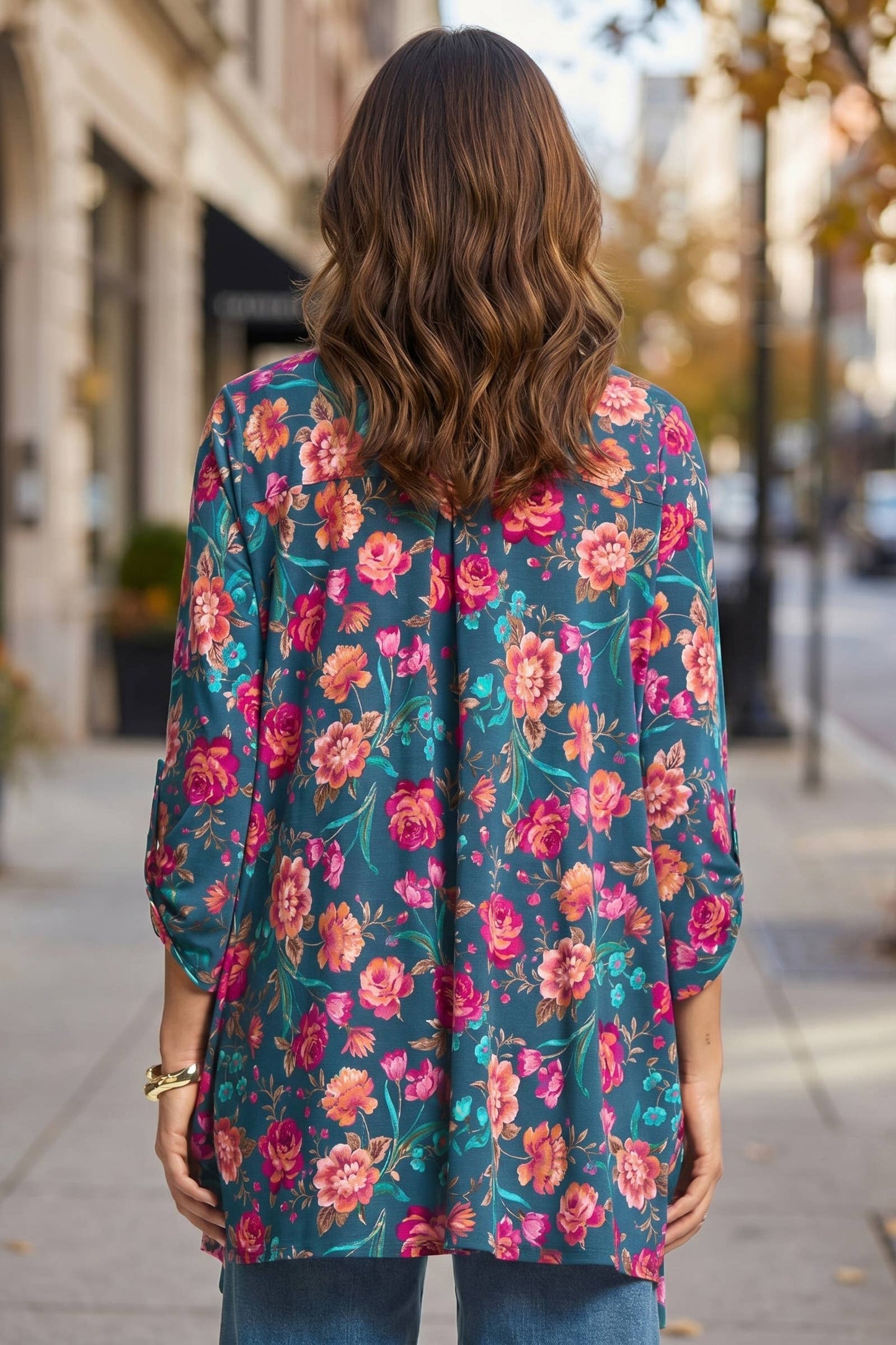 Dear Scarlett - Lightweight Transitional Printed Cardigan