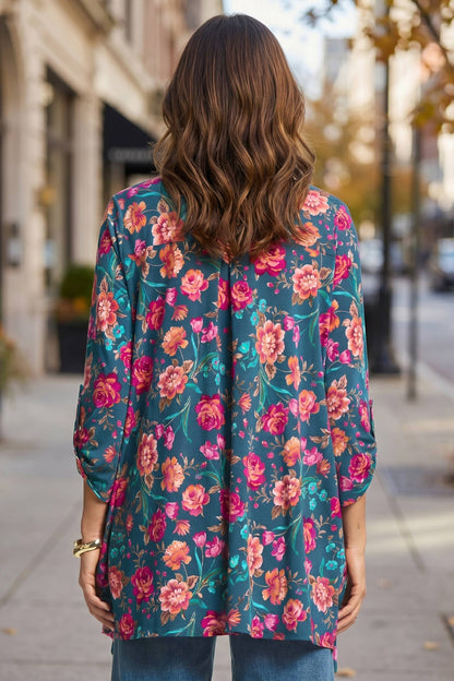 Dear Scarlett - Lightweight Transitional Printed Cardigan