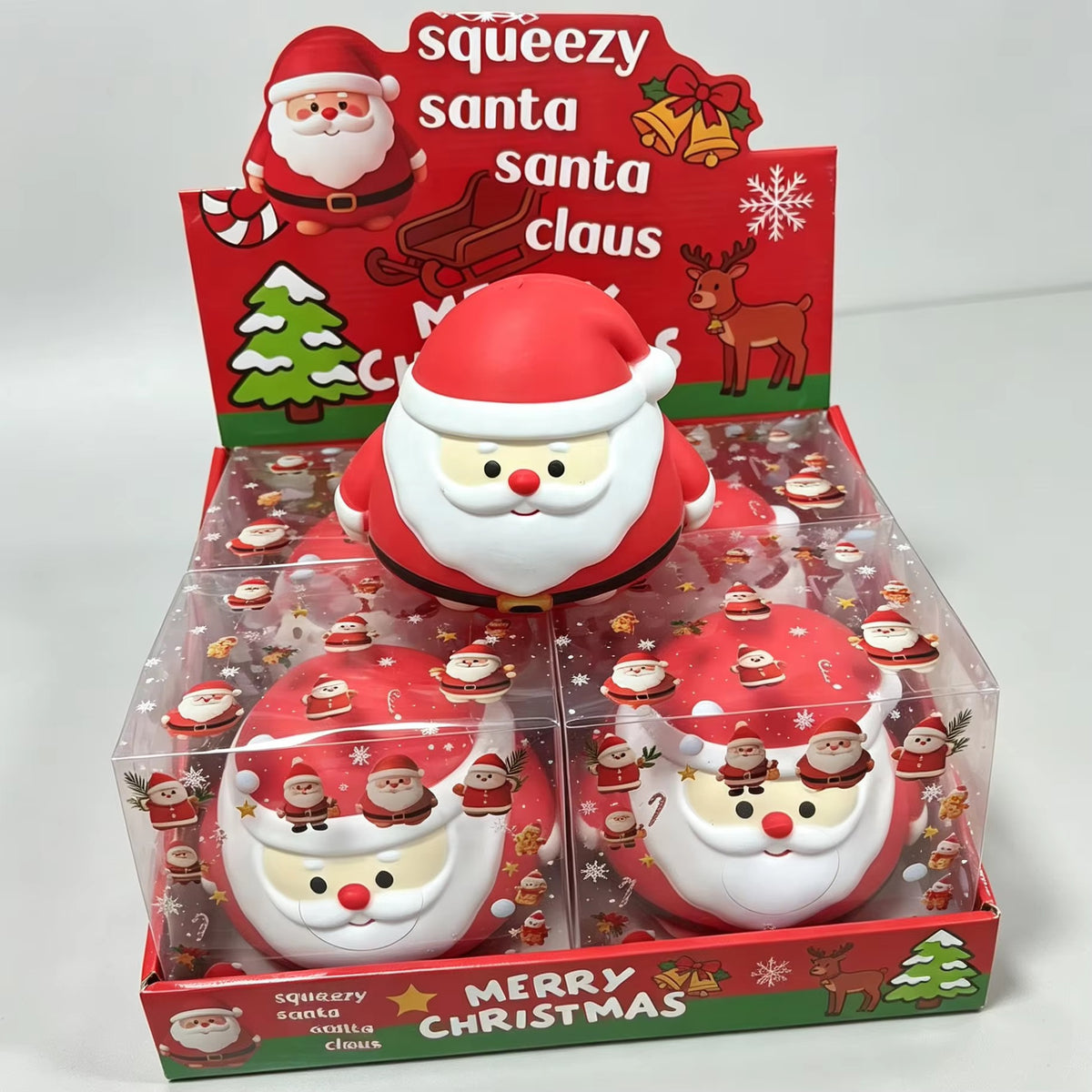 Jumbo Santa Claus Squeeze Toy – Large Flour-Filled Sensory Fidget (Pre-Order ETA Week of Sept 21)