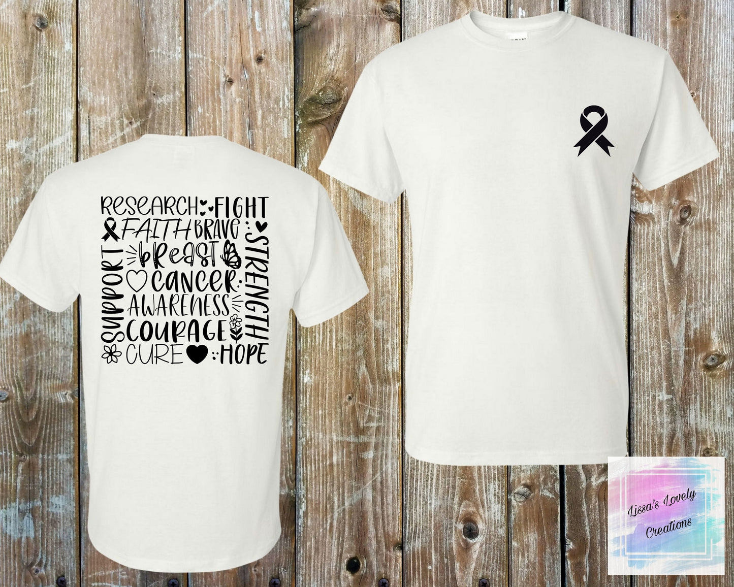 Breast Cancer Awareness Word Art Shirt