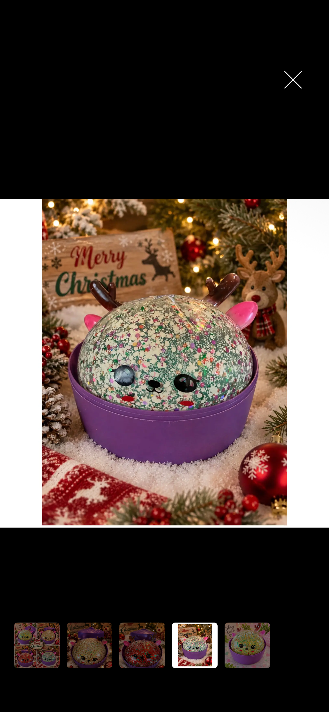 Medium 6”  Reindeer Dumpling Squeeze Toy– Holiday Sensory Fidget (Pre-Order ETA Week of Oct 5)