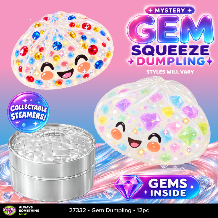 Fun Doh Mystery Gem Filled Squishy Dumpling Toy