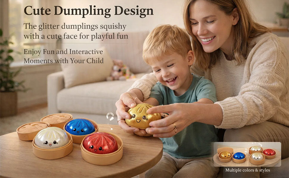 Mystery Squishy Dumpling- Glow In The Dark