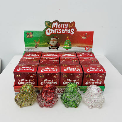 Glitter Santa Squishy Toy – Maltose-Style Sensory Fidget Toy (Pre-Order ETA Week of Sept 14)