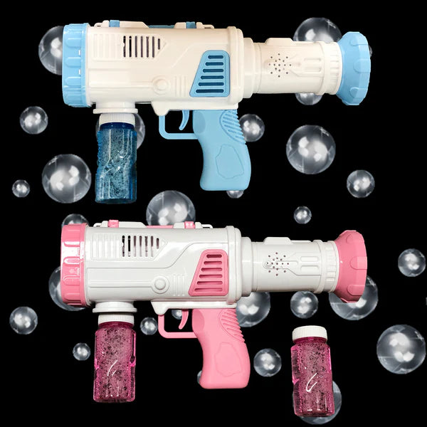 12-Hole Bubble Gun with Light & Music