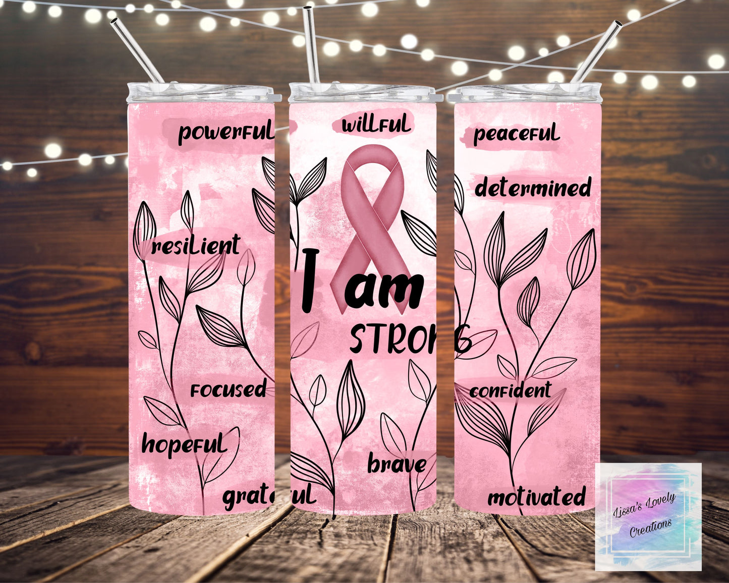 Breast Cancer Awareness Affirmations Tumbler