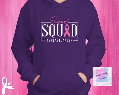 Breast Cancer Awareness Support Squad hoodie