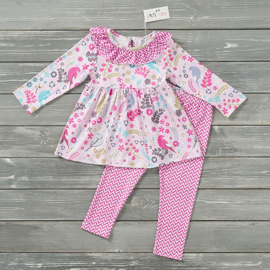 Birdsong Blooms 2 Piece Set Pete+Lucy