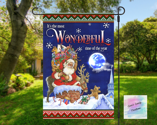 Its The Most Wonderful Time Of The Year Garden Flag