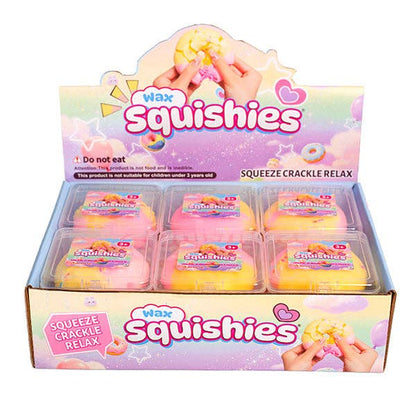 Wax Squishies® Donut Wax Crackle Fidget Clay Toy