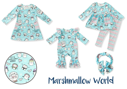 Marshmallow World Romper Pete+Lucy