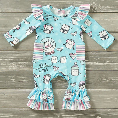 Marshmallow World Romper Pete+Lucy