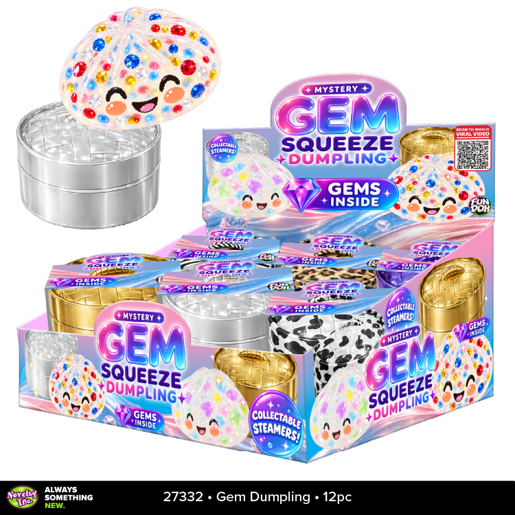 Fun Doh Mystery Gem Filled Squishy Dumpling Toy