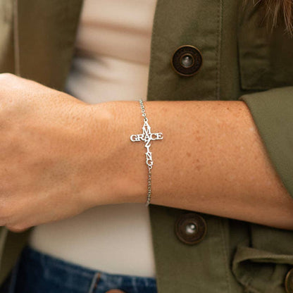 Amazing Grace Cross Bracelet