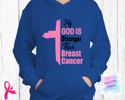 Breast Cancer Awareness My god hoodie