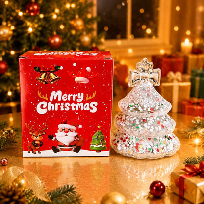 Glitter Christmas Tree Squishy Toy – Maltose-Style Sensory Fidget Toy (Pre-Order ETA Week of Sept 14)