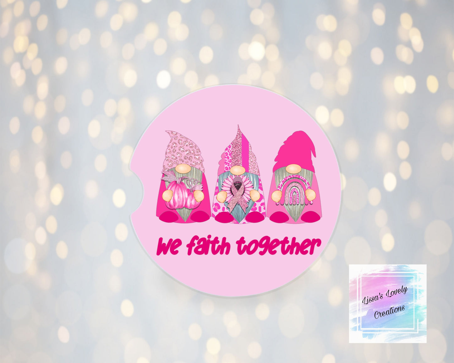 We Faith Together Car Coasters