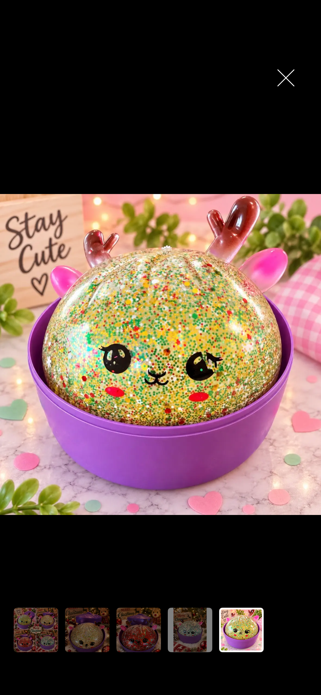 Medium 6”  Reindeer Dumpling Squeeze Toy– Holiday Sensory Fidget (Pre-Order ETA Week of Oct 5)