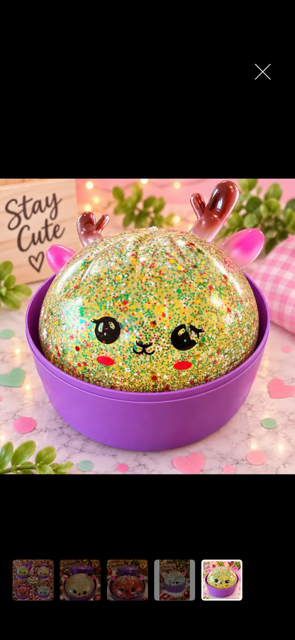 Medium 6”  Reindeer Dumpling Squeeze Toy– Holiday Sensory Fidget (Pre-Order ETA Week of Oct 5)