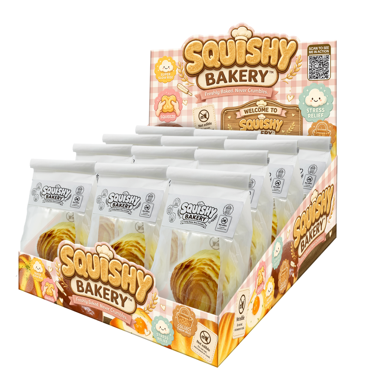 Fun Doh Bakery Slow-Rise Squishy Pastry – Assorted