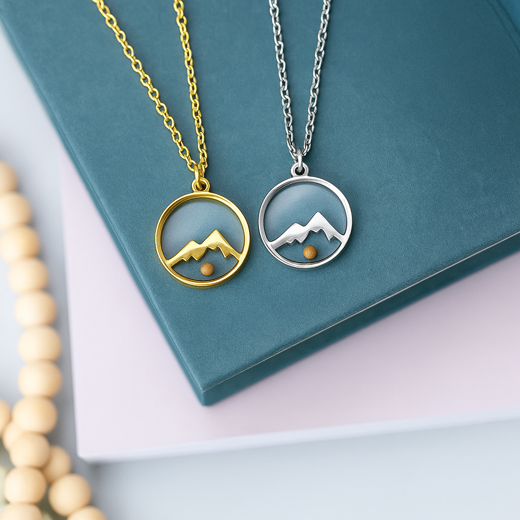 Mustard Seed Mountain Necklace