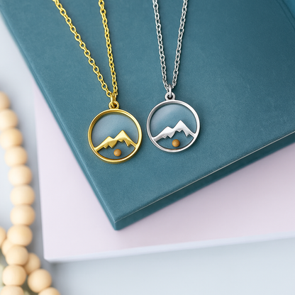 Mustard Seed Mountain Necklace
