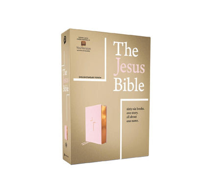 ESV The Jesus Bible Leathersoft Over Board Pink